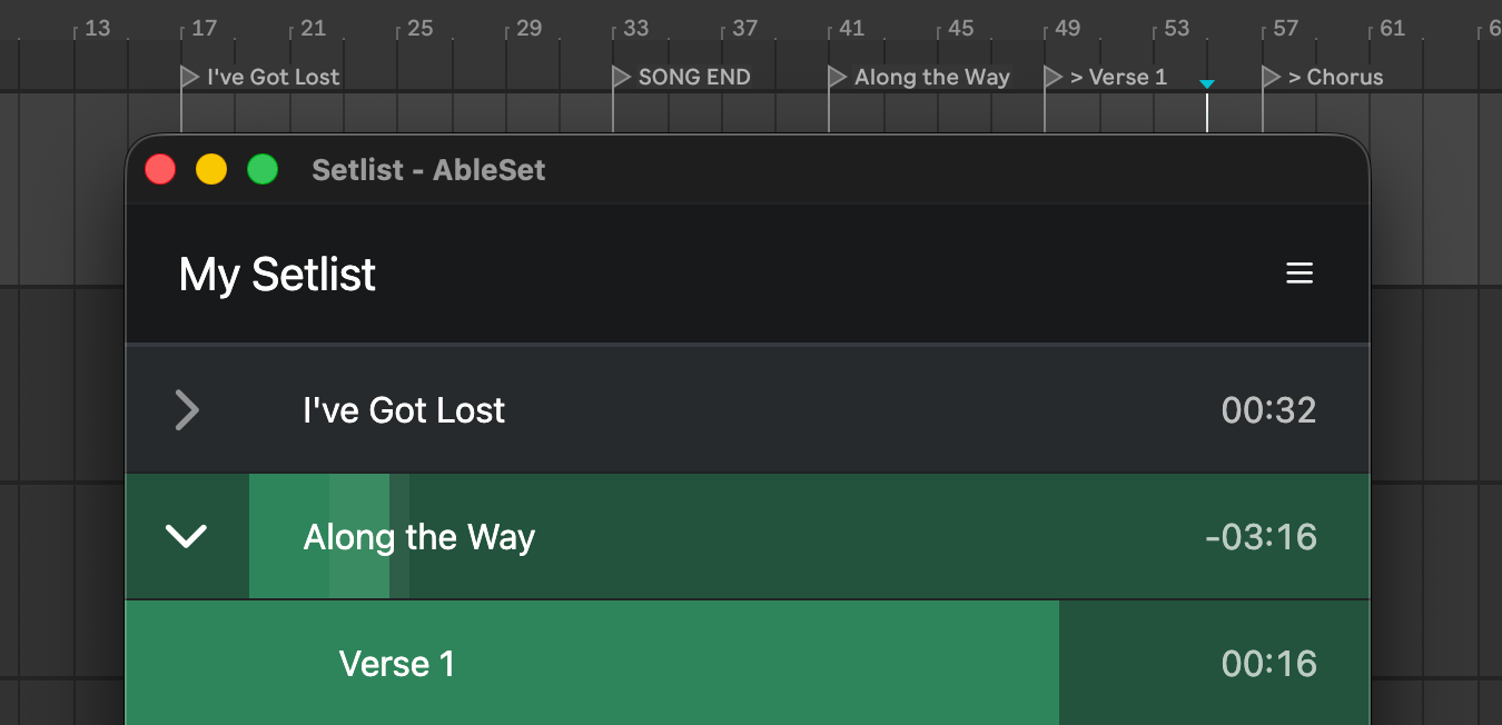 Locators from Ableton to AbleSet