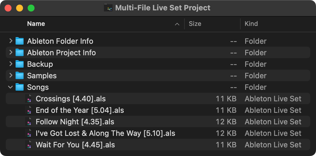 Example Folder Structure
